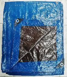 Тент Тарпаулин 150 г/кв. м, 5м х 6м с люверсами (синий/коричневый) картинка