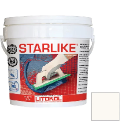 Затирка LITOKOL LITOCHROM STARLIKE C.270 White белый (2,5кг) картинка