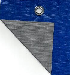 Тент Тарпаулин 180 г/кв. м, 4 х 5, с люверсами (синий/серый) картинка