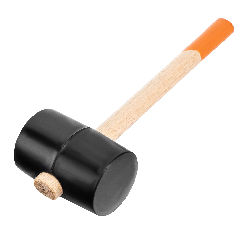 Киянка резиновая 1130 г, черная резина, деревянная ручка //Спарта картинка