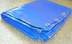 Тент ПВХ облегченный синий 300 г/м2, 4х6, с люверсами картинка