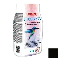 Смесь затирочная LITOKOL LITOCOLOR 1-5 L.14 цементная антрацит (2кг) картинка