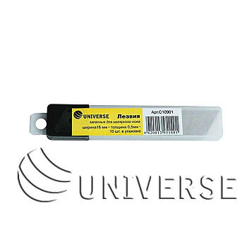 Лезвия UNIVERSE запасные для малярного ножа 18 мм  картинка