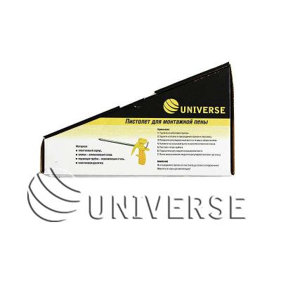 Пистолет для монтажной пены UNIVERSE, пластмассовый корпус фото