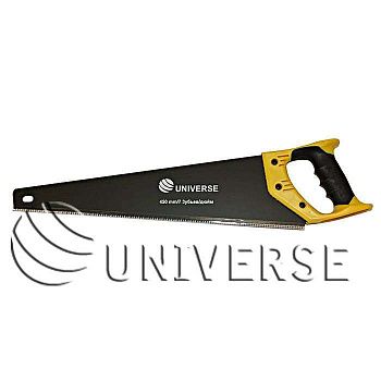 Ножовка по дереву UNIVERSE , 450мм,  7-8 TPI, ЗУБ - 2D, 2-х компонентная ручка  (24 шт/кор,6шт/упак) картинка